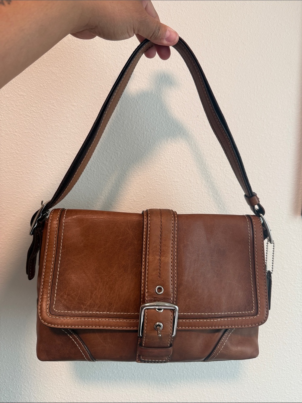 Coach Brown Leather Shoulder Bag